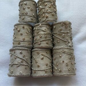 Elegant Beaded Napkin Rings